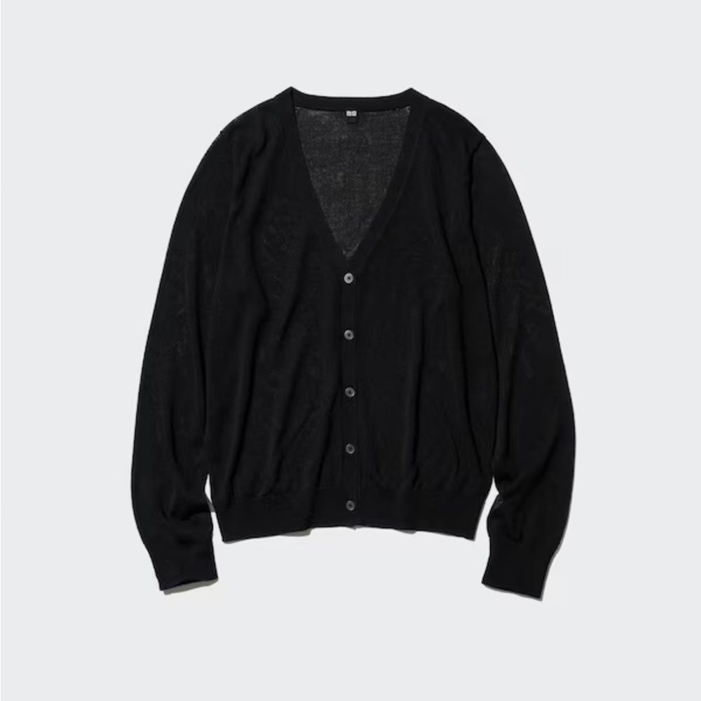 Uniqlo lightweight sheer V neck cardigan size XL